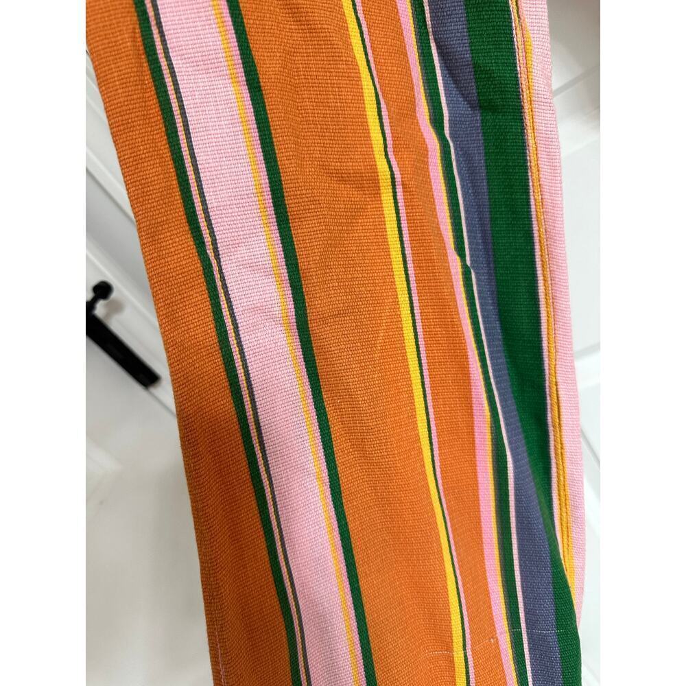 ๐ Free People La Paz Striped Cropped Pants โ Orange Multi | Size 2 | Retro Boh0 - Picture 5 of 6